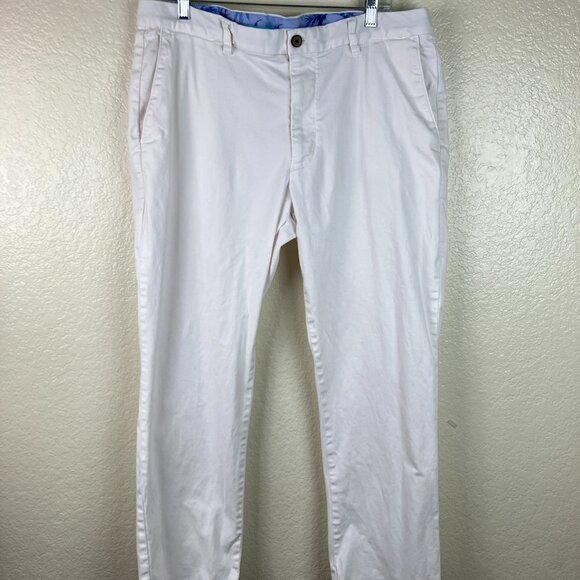Tommy Bahama Men's White Stretch Chino Slacks Sz 38x30 - Picture 1 of 16